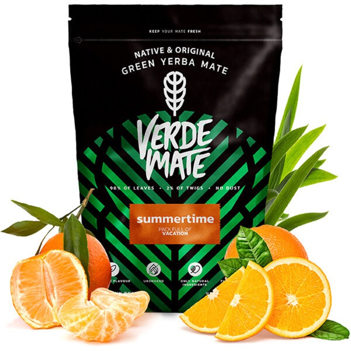 Чай Green Mate Green Summertime, Yerba Mate, Растения, 0,5 кг