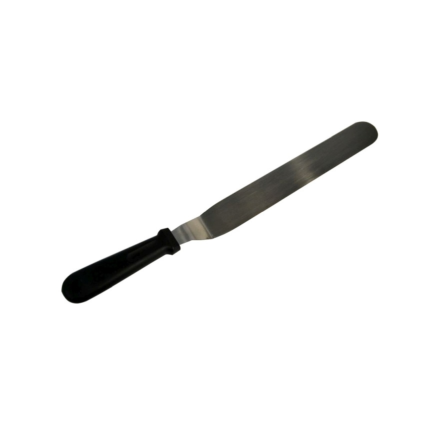 Spatula pentru creme, inox, cu maner plastic 30,5x3cm,HoReCa