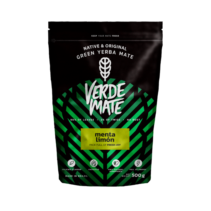 Чай Yerba Mate, Verde Mate Menta Limon, Плодове, Бразилия, 500 г