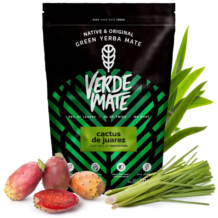Ceai Yerba Mate, Verde Mate Green Cactus, Fructe, 0.5 kg