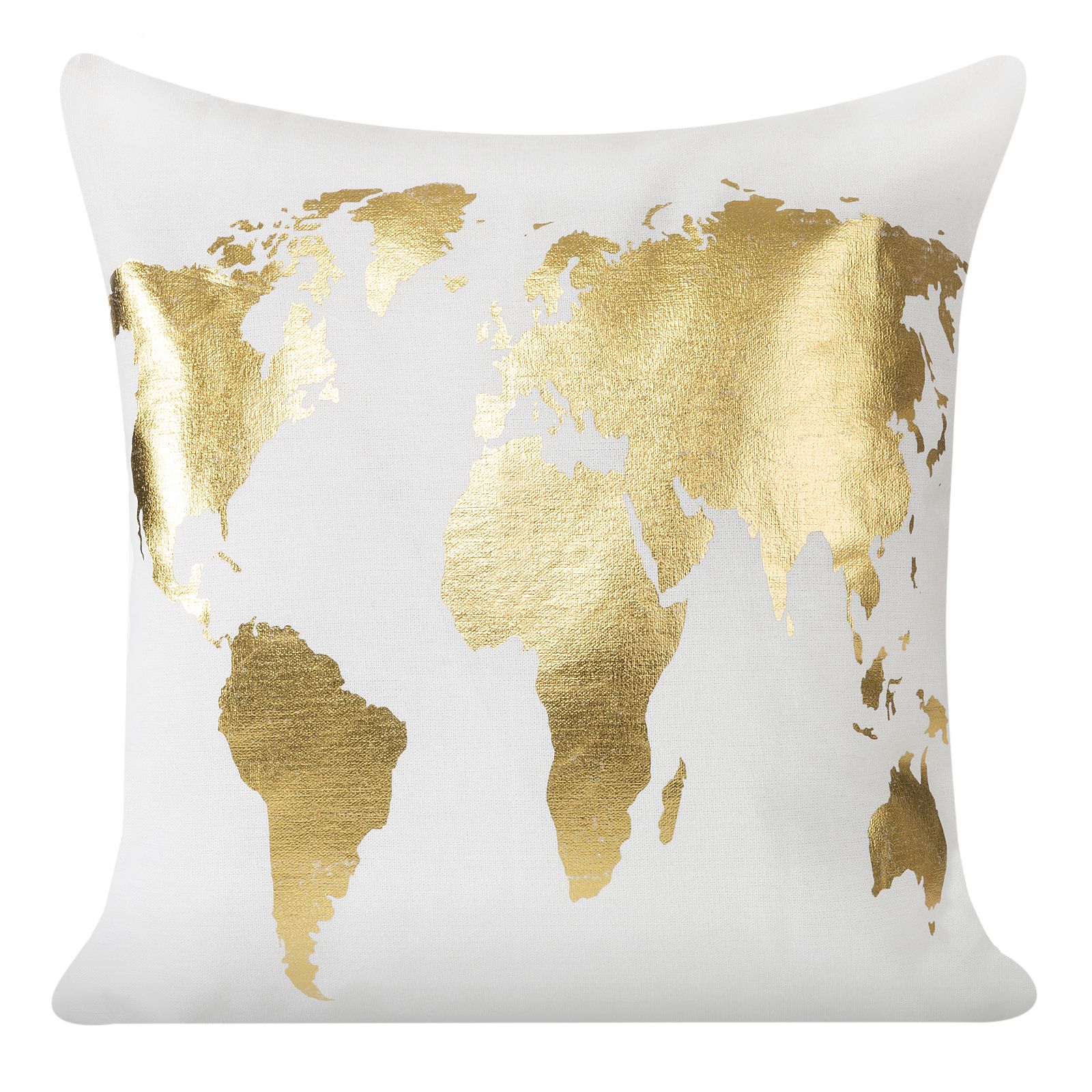 Fata de perna decorativa Eurofirany VERNA 40x40 Alb/Auriu