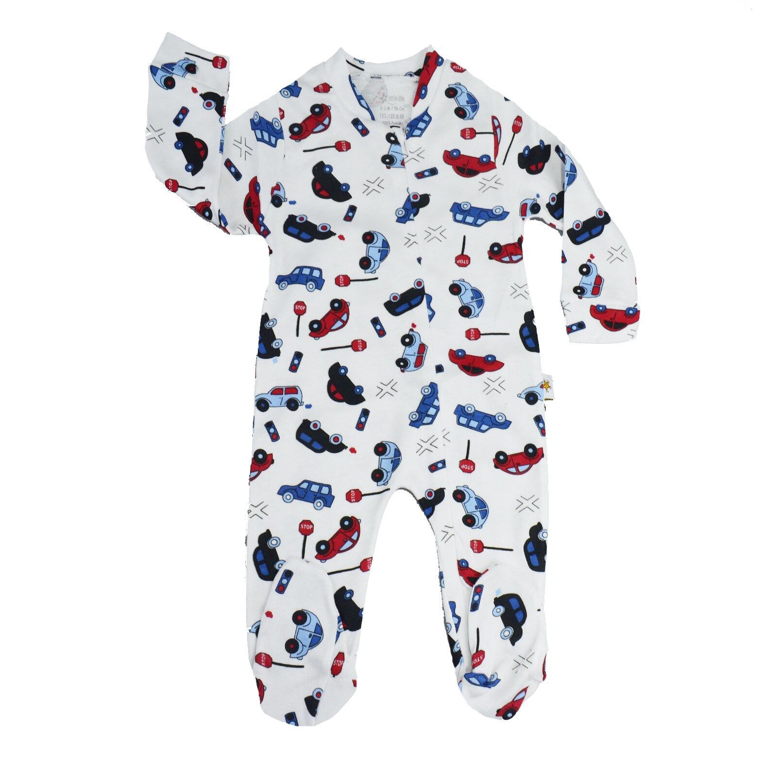 Salopeta cu maneca lunga pentru baieti Mini Junior BBW-42-56, Alb 58614