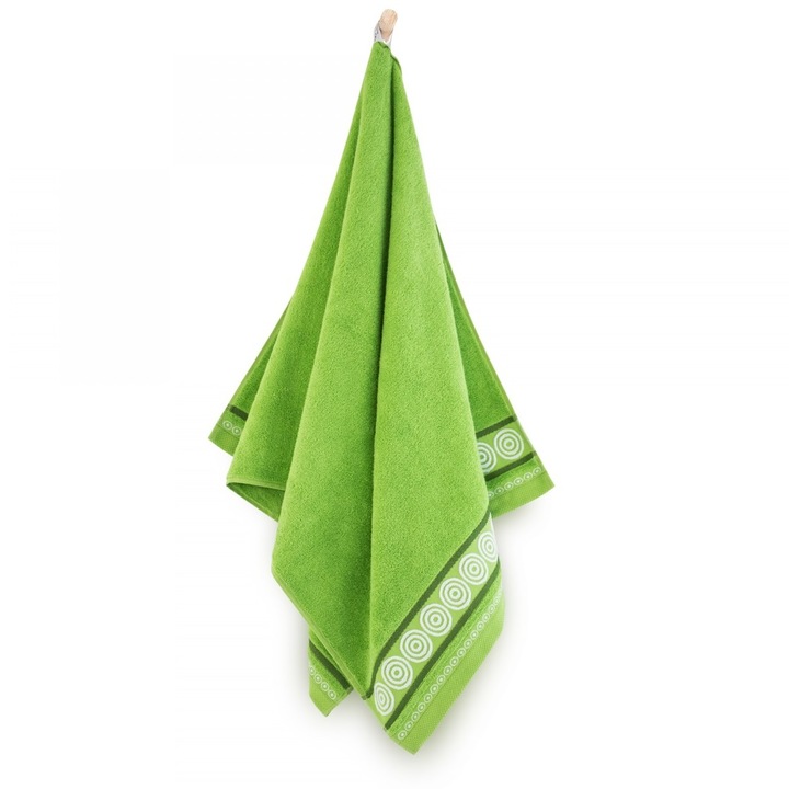 Prosop de baie unu, RONDO 2 Zwoltex, 70x140 Verde