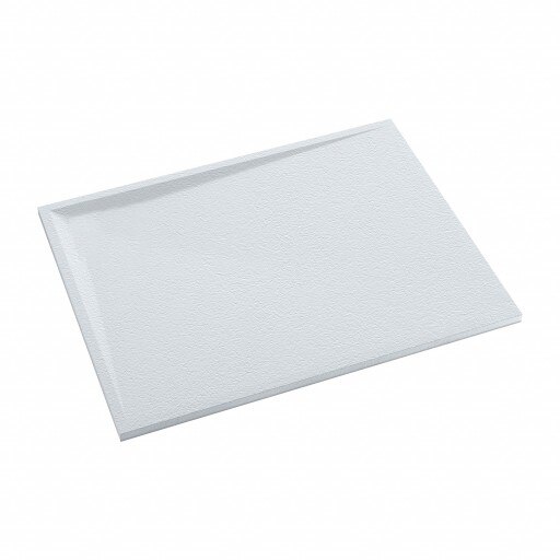 Cadita dus OMNIRES STONE, compozit mineral, inaltime 3 cm, Alb mat, dimensiune 90x100 cm