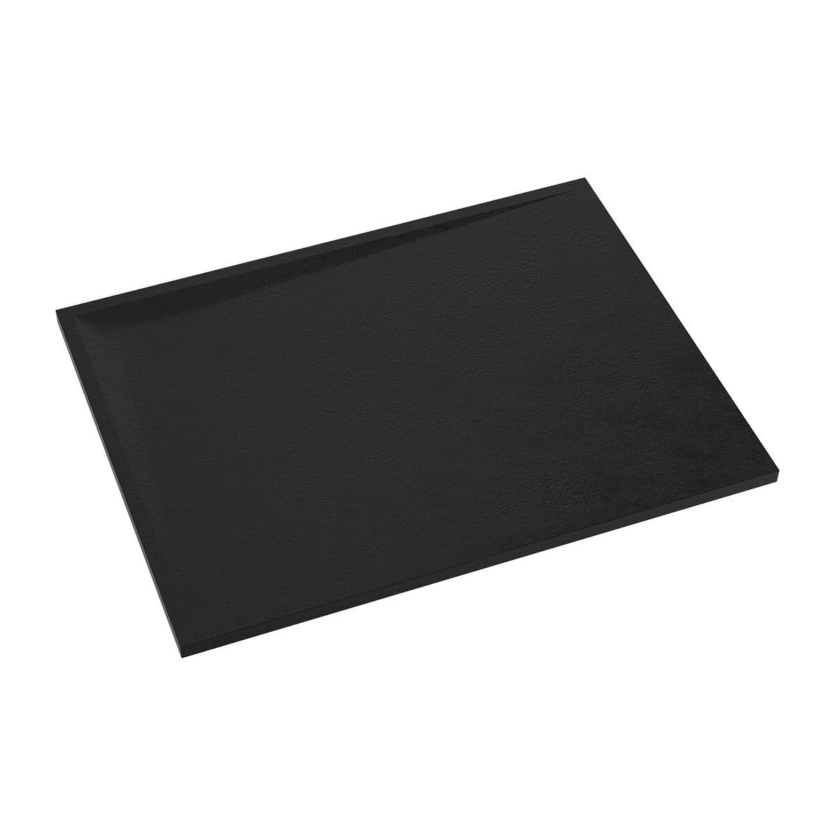 Cadita dus OMNIRES STONE, compozit mineral, inaltime 3 cm, Negru mat, dimensiune 90x120 cm