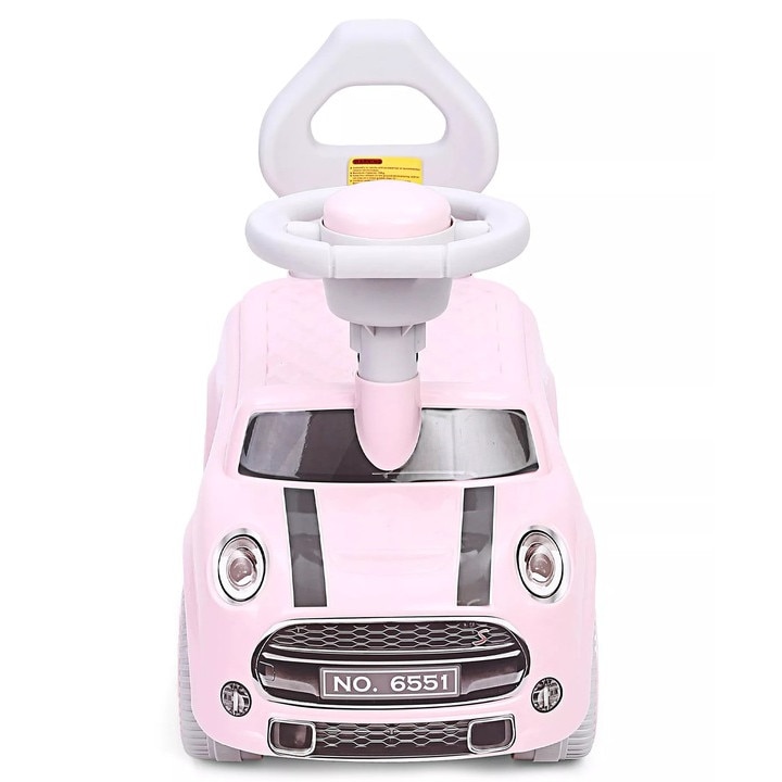 Pink mini push along car cheap
