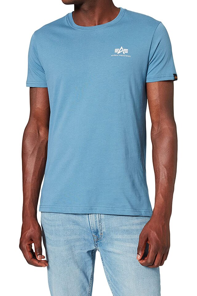 Tricou bumbac Alpha Industries barbati, albastru, XL