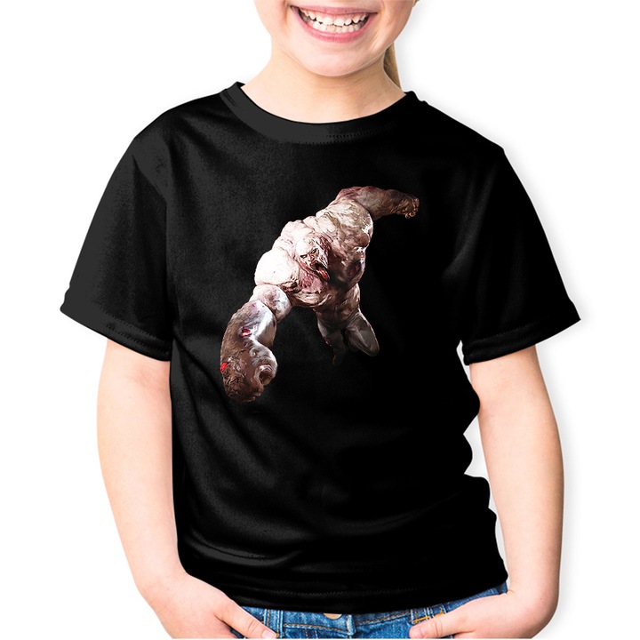 Tricou copii Quake Resident Evil Tank Fortnite Horror, Negru