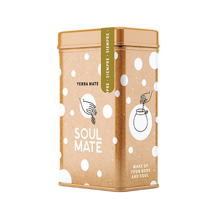 Био чай Йерба Мате, Soul Mate Siempre, Растения, Йербера, Метална кутия, 500 г