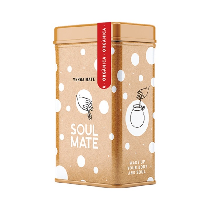 Bio Yerba Mate Tea, Soul Mate Organica, Növények, Yerbera, Fémdoboz, 500g