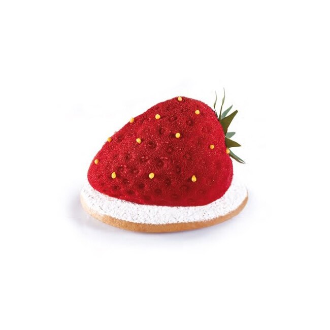 Capsuna 3D, 7.1x5.4xH4.6cm - Forma Silicon Monoportii Forcone, 20 cavitati