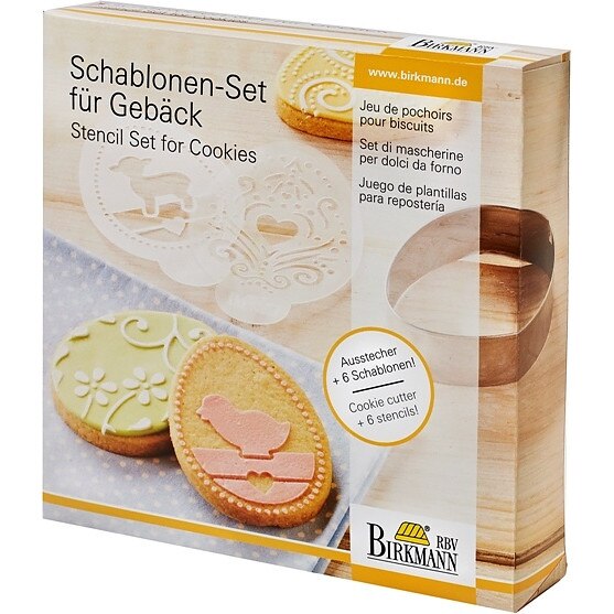 Set 6 forme pentru biscuiti BIRKMANN in forma de oua pentru Paste