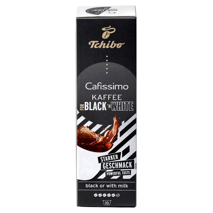 Tchibo Cafissimo Coffee For Black´n White kávékapszula, 10 db, 75 g
