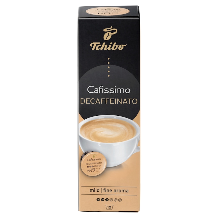 Tchibo Cafissimo Decaffeinato koffeinmentes kávékapszula, 10 db, 70 g