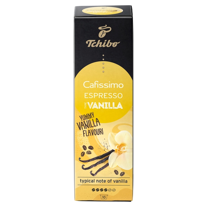 Tchibo Cafissimo Espresso Vanilla kávékapszula, vanília ízesítéssel, 10 db, 70 g