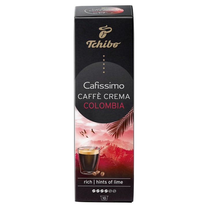 Tchibo Cafissimo Caffè Crema Colombia kávékapszula, 10 db, 80 g