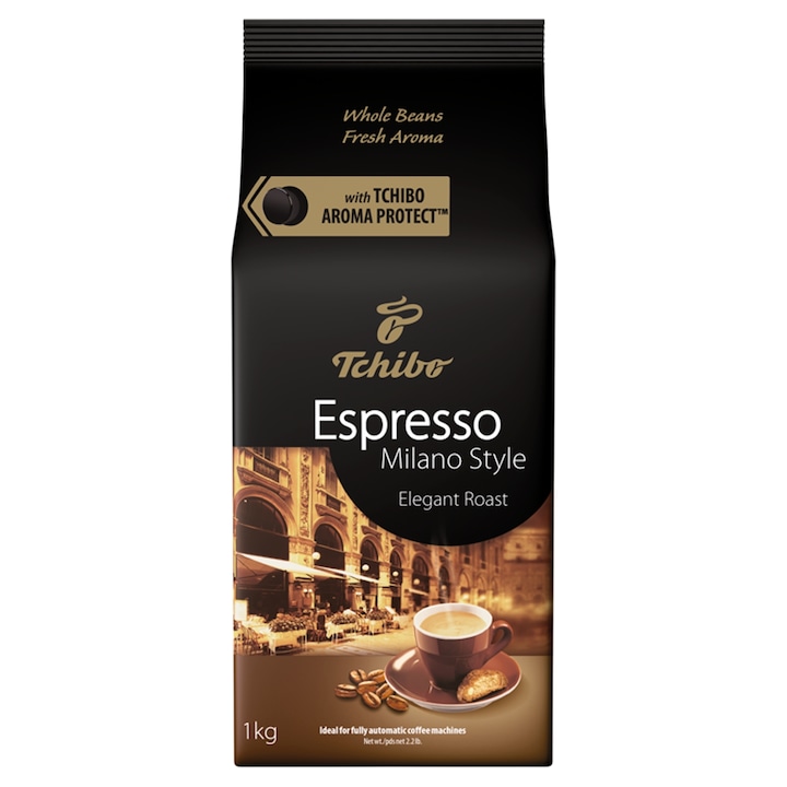 Tchibo Espresso Milano Style szemes, pörkölt kávé, 1000 g