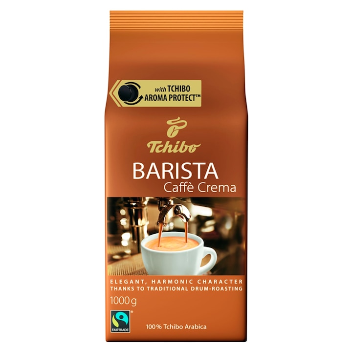 Tchibo Barista Caffè Crema szemes pörkölt kávé, 1000 g