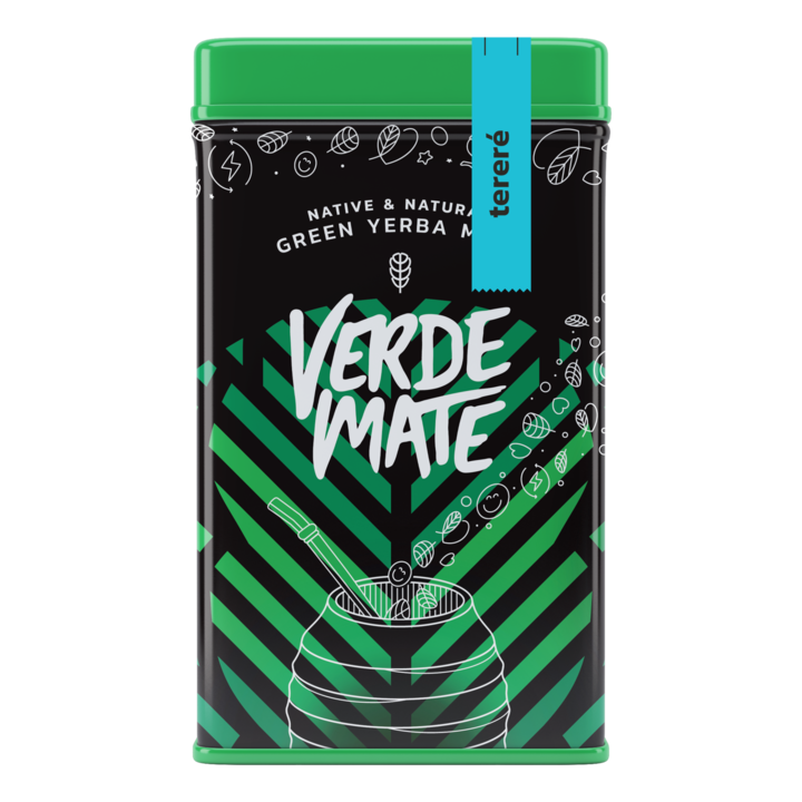 Чай Yerba Mate, Verde Mate, Земя, Растения, Йербера, Метална кутия, 500гр