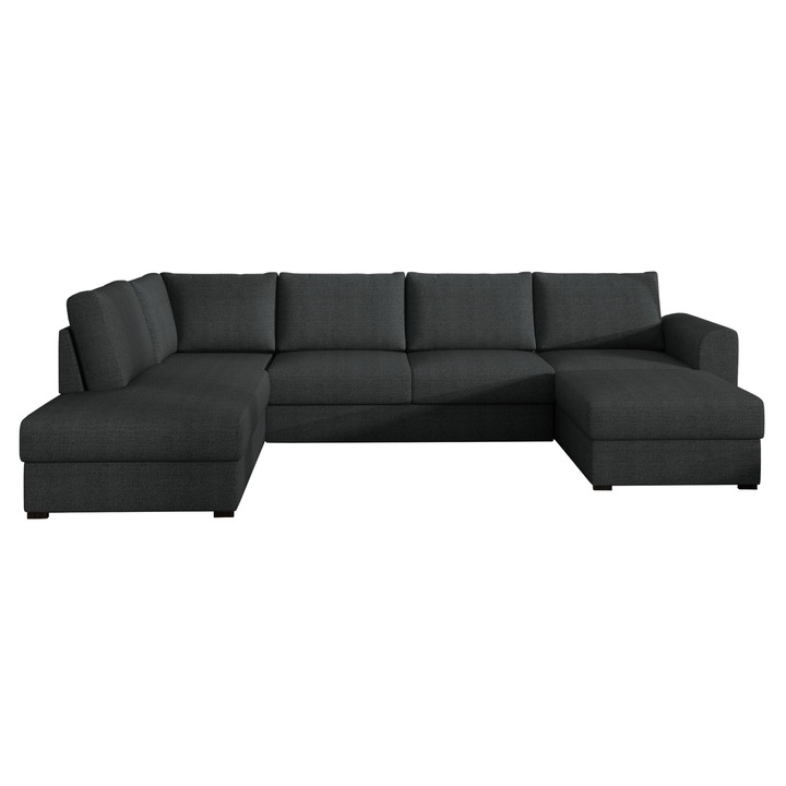 Coltar rabatabil Szafran, MIRJAN24, stanga, grafit, 188x305x85 cm