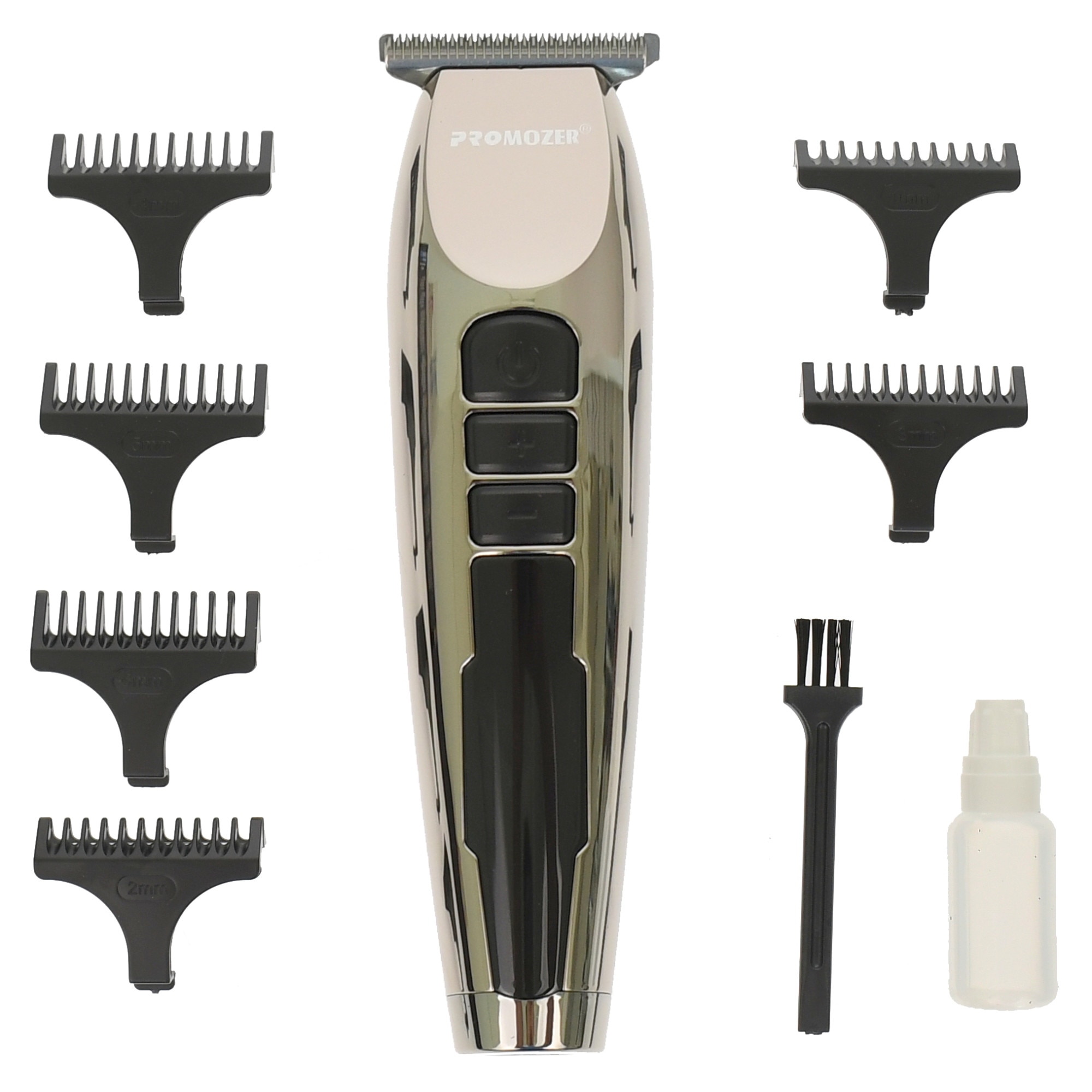 Aparat de tuns profesional, LED baterie, fara fir, lama inox, ProMozer - MZ1923