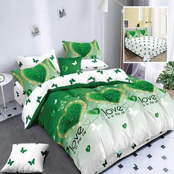 Set Lenjerie de pat dublu finet 6 piese cu Pilota 200 x 220 cm si 2 perne, Ralex Pucioasa, PFN193 - Love is in the air Set Lenjerie de pat dublu finet 6 piese cu Pilota 200 x 220 cm si 2 perne, Ralex Pucioasa, PFN193 - Love is in the air