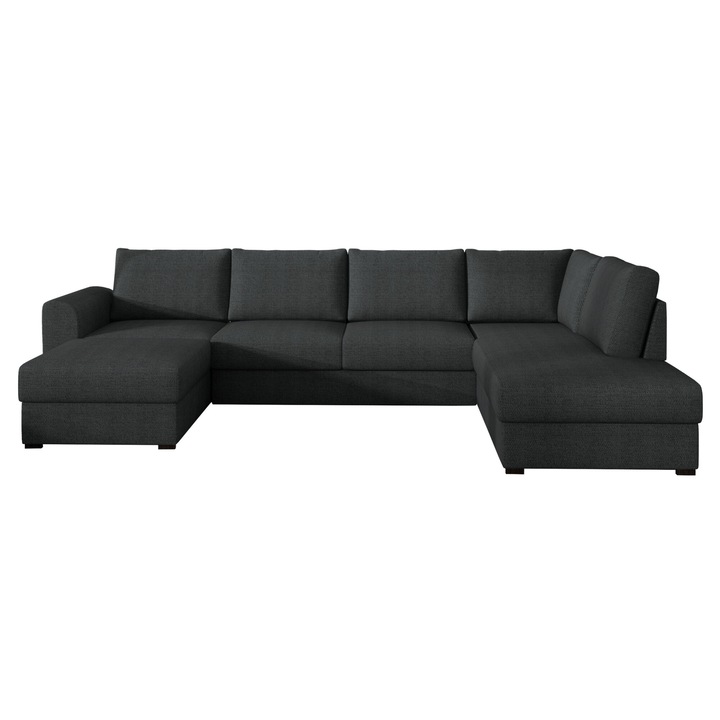 Coltar rabatabil Szafran, MIRJAN24, dreapta, grafit, 188x305x85 cm