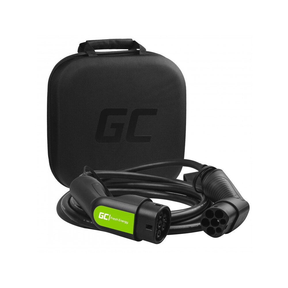 Cablu incarcare masina electrica 7.2kW 32A Type 2 - Type 2 EV / PHEV 5 metri cu geanta de depozitare