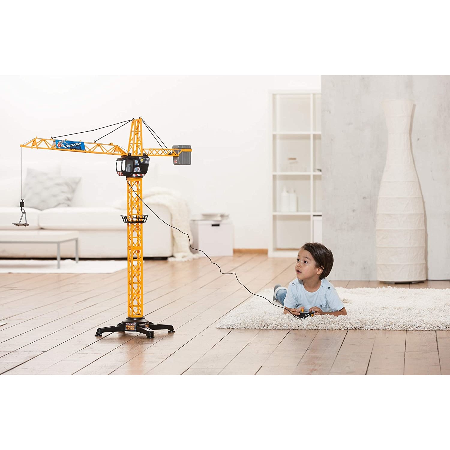 Dickie toys Télécommande Mega Construction Grue Control 120 Cm Multicolore