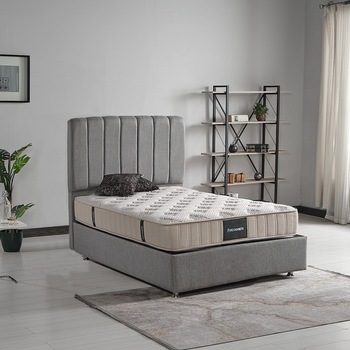 Saltea ortopedica Cashmere Modella, 140x200x26 cm, cu arcuri individuale, husa tricot cu proprietati antibacteriene, fermitate medie Saltea ortopedica Cashmere Modella, 140x200x26 cm, cu arcuri individuale, husa tricot cu proprietati antibacteriene, fermitate medie