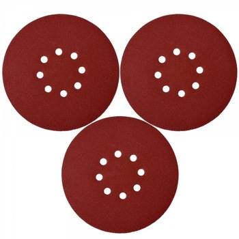 Set 3 discuri abrazive Yato YT-83466, Velcro P180, diametru 180 mm Set 3 discuri abrazive Yato YT-83466, Velcro P180, diametru 180 mm