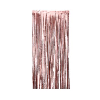 Perdea decorativa din folie metalizata , rose gold , 2m x 1m Perdea decorativa din folie metalizata , rose gold , 2m x 1m