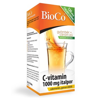 Vitamina C Hidrosolubila, 1000 mg x 120 Doze, BioCo, Fara zahar, Vegetarian Vitamina C Hidrosolubila, 1000 mg x 120 Doze, BioCo, Fara zahar, Vegetarian