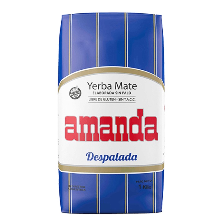 Yerba Mate Tea, Amanda, Despalada Sin Palo, Szárított gyümölcs, 1 kg