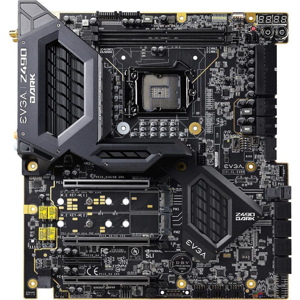 Placa de baza EVGA Z490 Dark K|NGP|N 131-CL-E499-KP, ATX extins, DDR4
