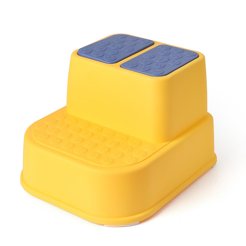 Treapta inaltator 2 in 1 pentru copii Little Mom Kids Step Yellow