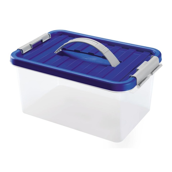Heidrun Clipbox Cutie depozitare 5,0L 29x19x14cm cu maner, Cu capac