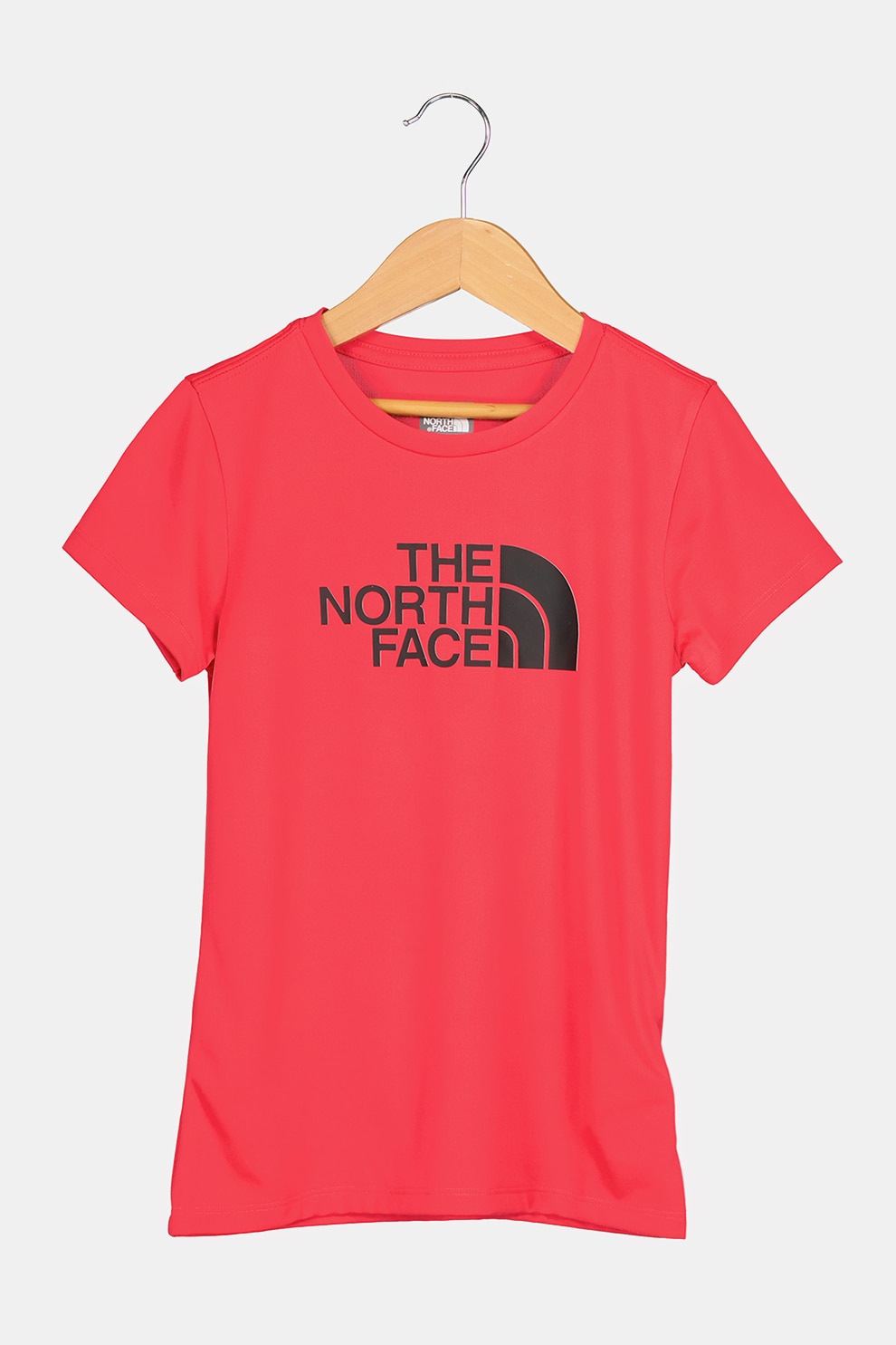 The North Face, Tricou cu decolteu la baza gatului si logo Reaxion, Roz aprins