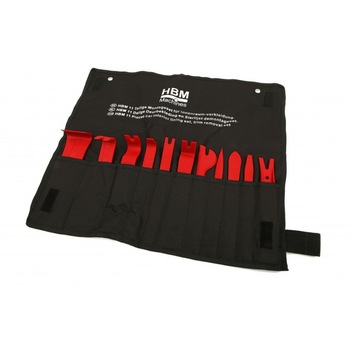 Set scule, HBM, pentru demontat cleme tapiterii auto, 11 piese Set scule, HBM, pentru demontat cleme tapiterii auto, 11 piese