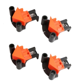 Kit de 4 cleme de colt cu strangere rapida si unghi ajustabil de 60°, 90° si 120° Kit de 4 cleme de colt cu strangere rapida si unghi ajustabil de 60°, 90° si 120°