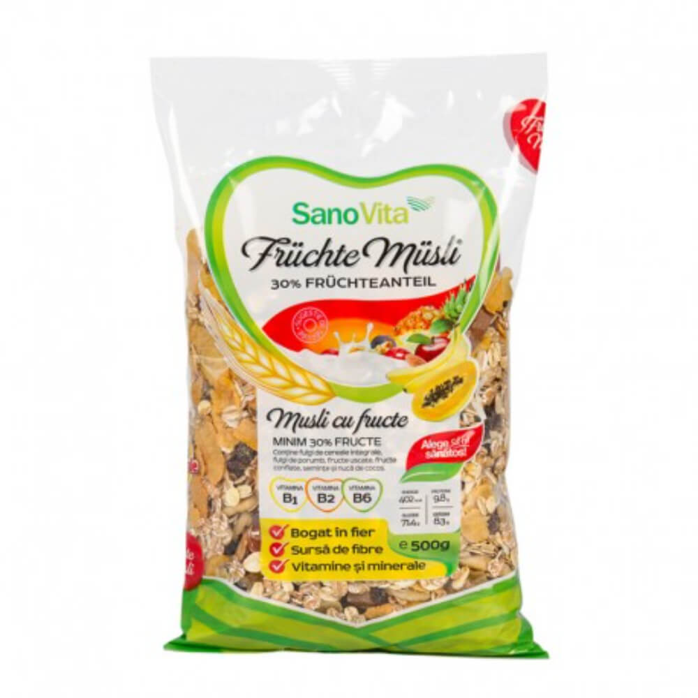 Musli cu Fructe Sano Vita 500g