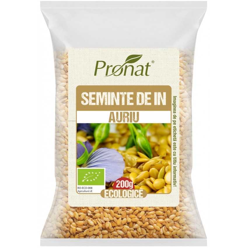 Seminte bio de in auriu 200g,Pronat