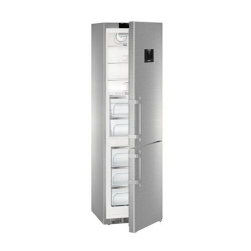 Combina Frigorifica LIEBHERR CBNies 4878, 351l, H 201 cm, NoFrost, DuoCooling, Clasa C, Argintiu