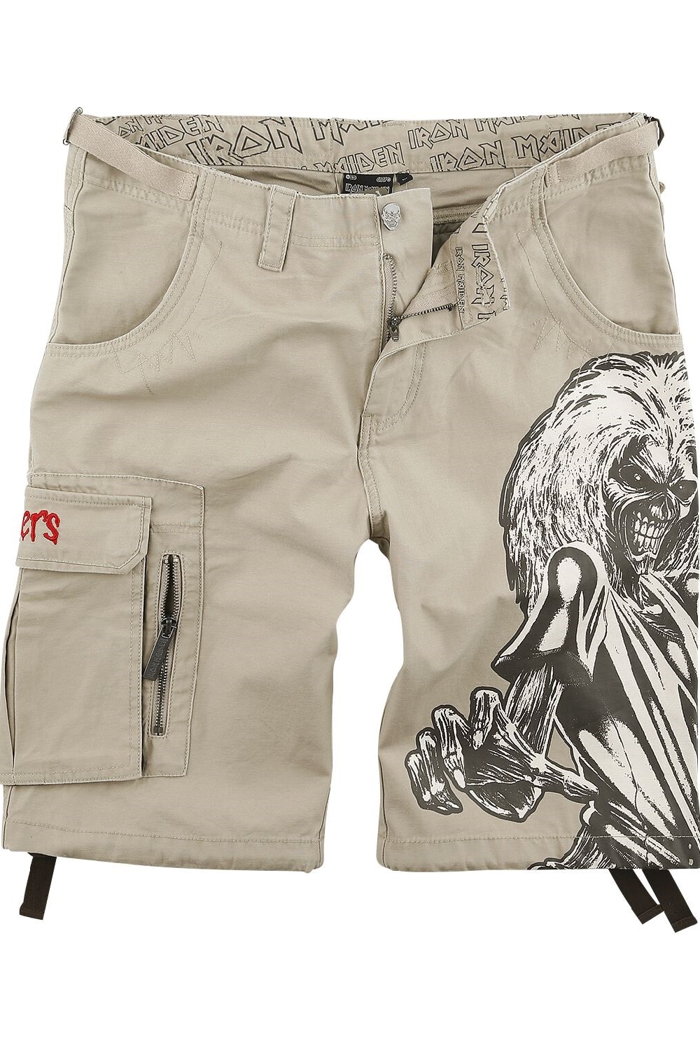 Pantaloni Scurti Iron Maiden, Nisip, Nisip, L
