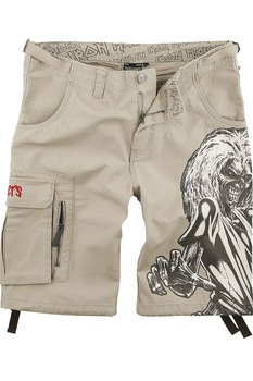 Pantaloni Scurti Iron Maiden, Nisip, Nisip, L Pantaloni Scurti Iron Maiden, Nisip, Nisip, L