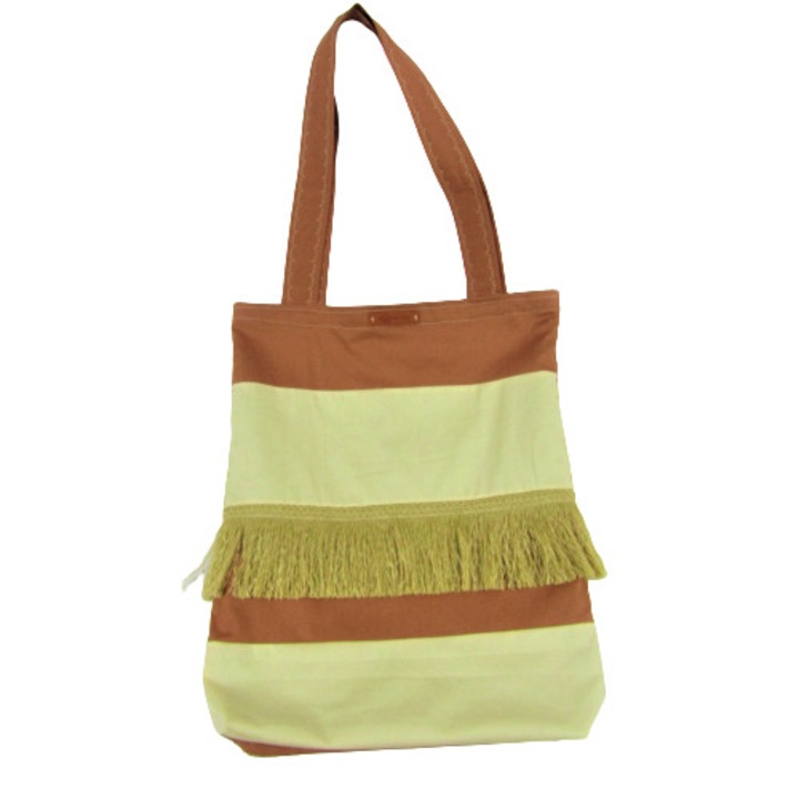 Geanta textila cu ciucuri, 45x34 cm