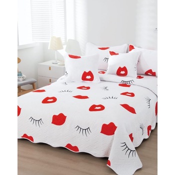 Cuvertura de Pat cu 2 Fete, 5 Piese, Bumbac Finet, CVP5-31 Cuvertura de Pat cu 2 Fete, 5 Piese, Bumbac Finet, CVP5-31