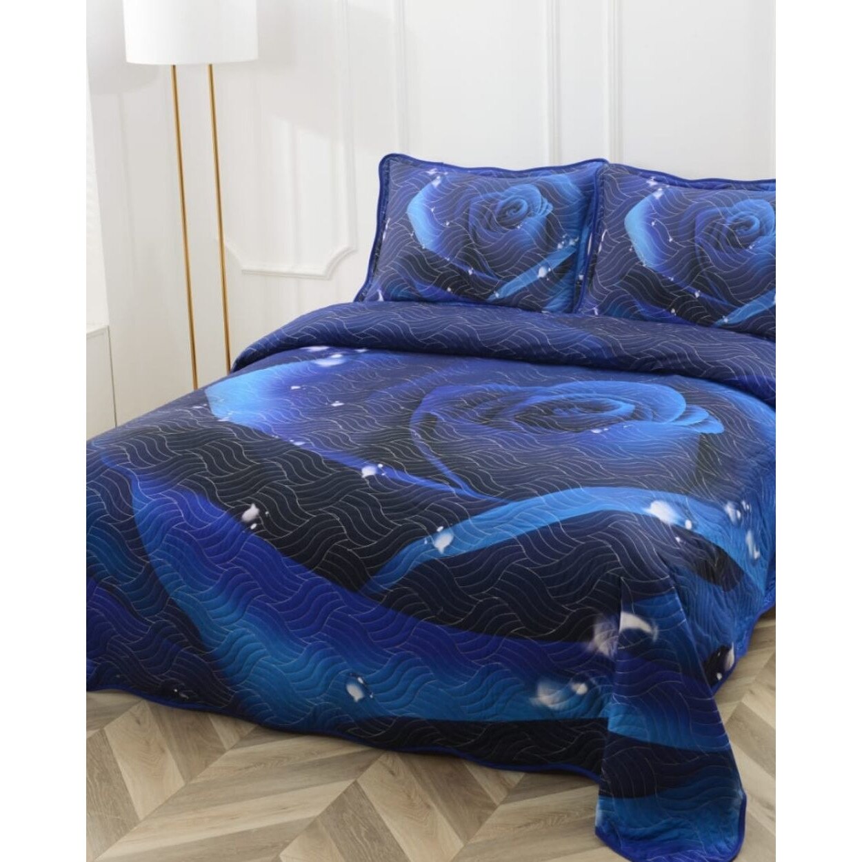 Cuvertura de Pat cu 2 Fete, 3 Piese, Bumbac Finet, CVP3-01