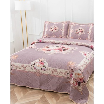 Cuvertura de Pat cu 2 Fete, 3 Piese, Bumbac Finet, CVP3-07 Cuvertura de Pat cu 2 Fete, 3 Piese, Bumbac Finet, CVP3-07