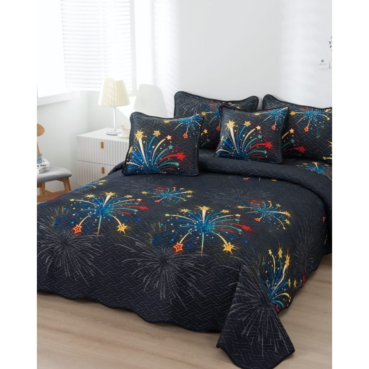 Cuvertura de Pat cu 2 Fete, 5 Piese, Bumbac Finet, CVP5-24